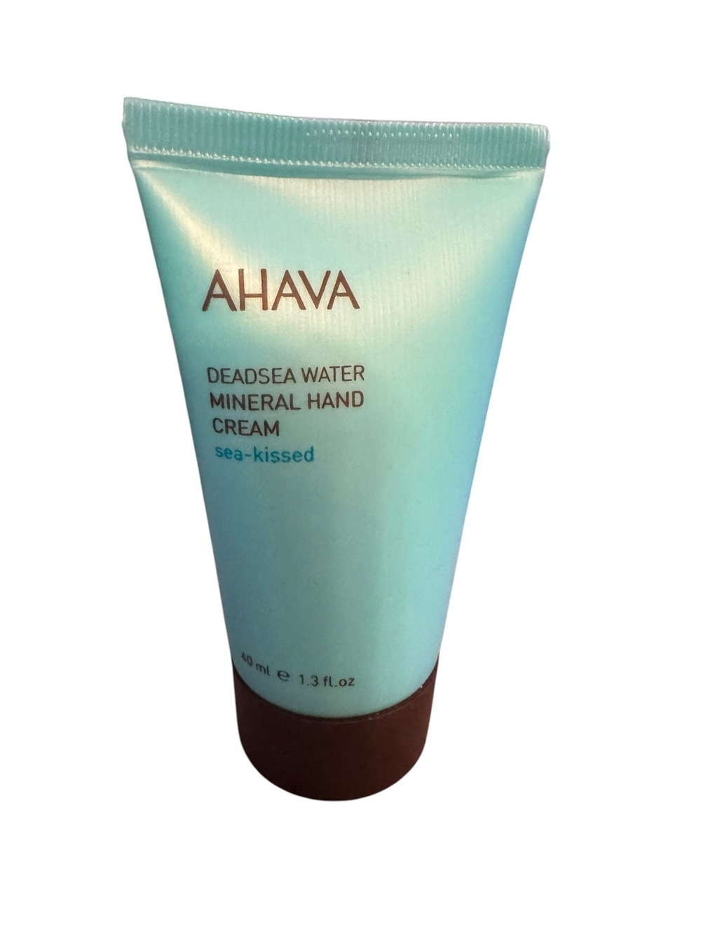 AHAVA Sea-Kissed Mineral Hand Cream - Light Teal Tube 1/3 fl. oz.